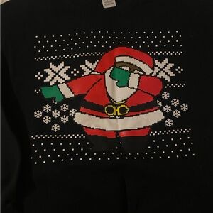 Dabbing Santa Christmas Sweatshirt - Size Adult Medium
